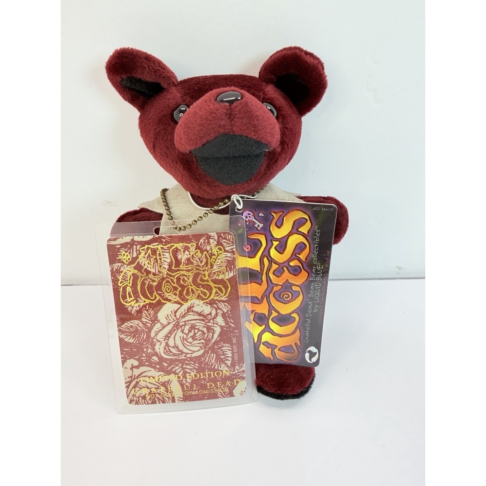 Liquid Blue Grateful Dead All Access Bear Burgundy Limited Edition 7 inch